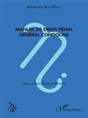 cover image of Manuel de droit pénal général congolais